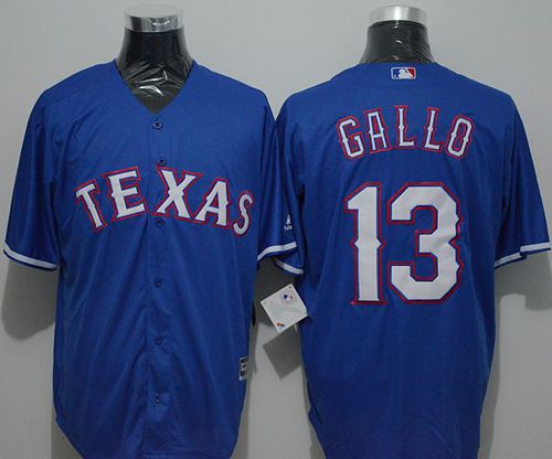 Rangers #13 Joey Gallo Blue New Cool Base Stitched MLB Jersey